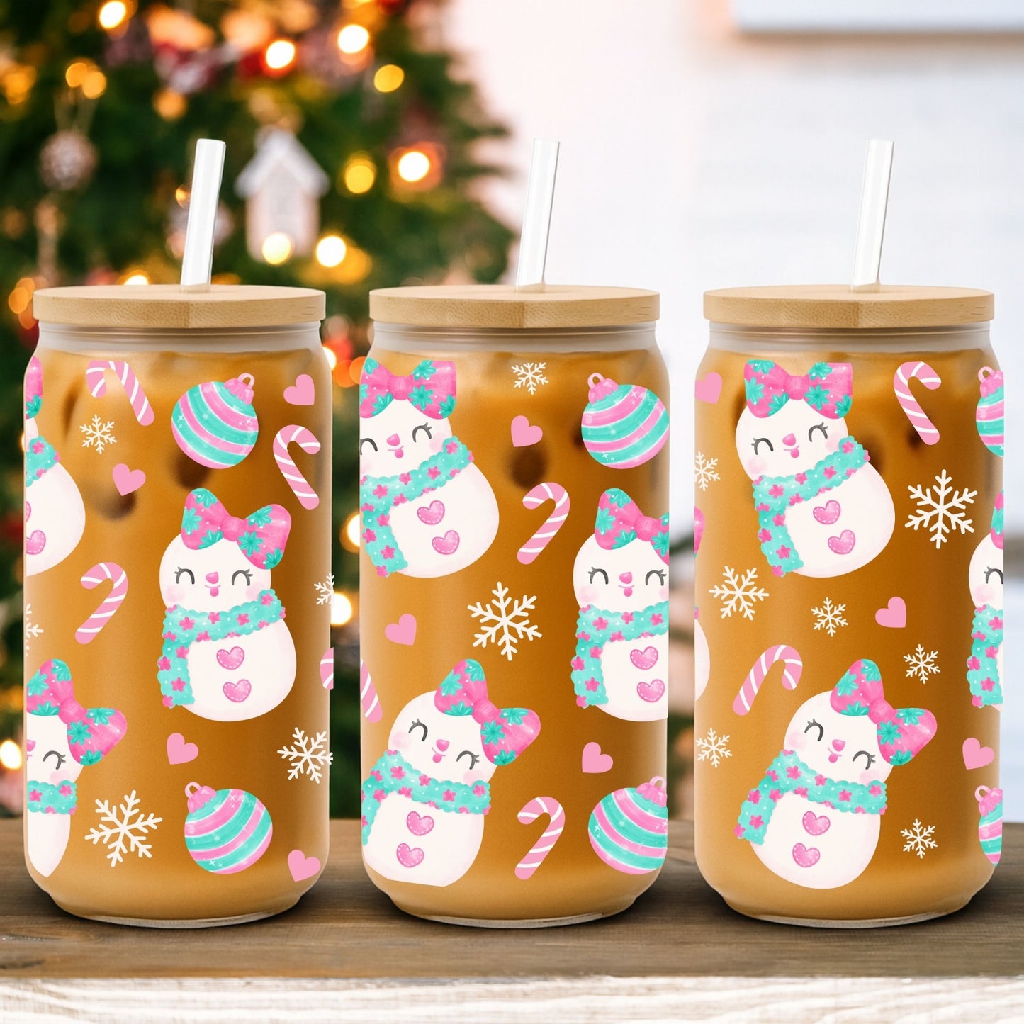 Pastel Snowman | UV DTF Wrap