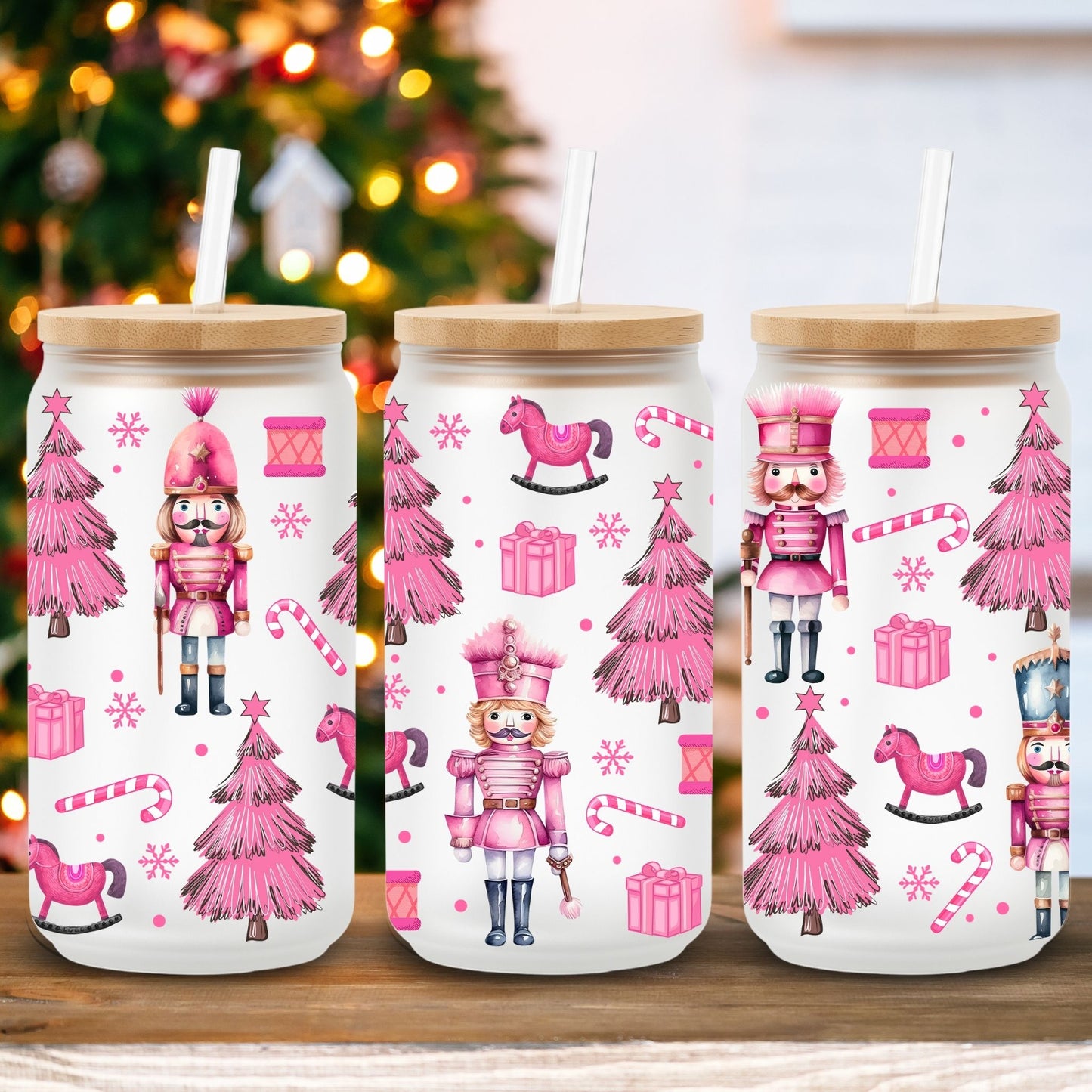 Pink Nutcrackers | UV DTF Wrap