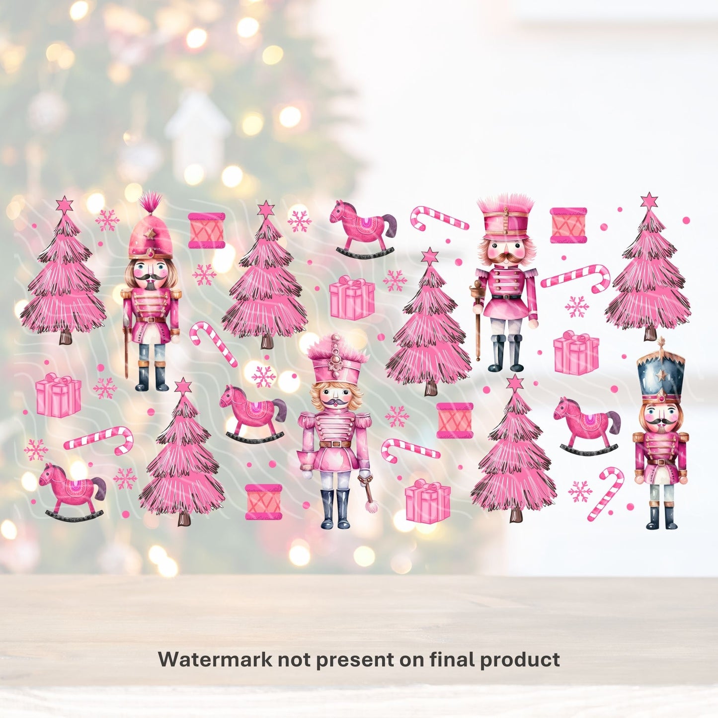 Pink Nutcrackers | UV DTF Wrap