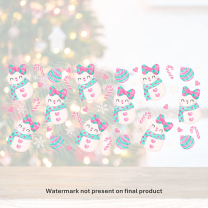 Pastel Snowman | UV DTF Wrap