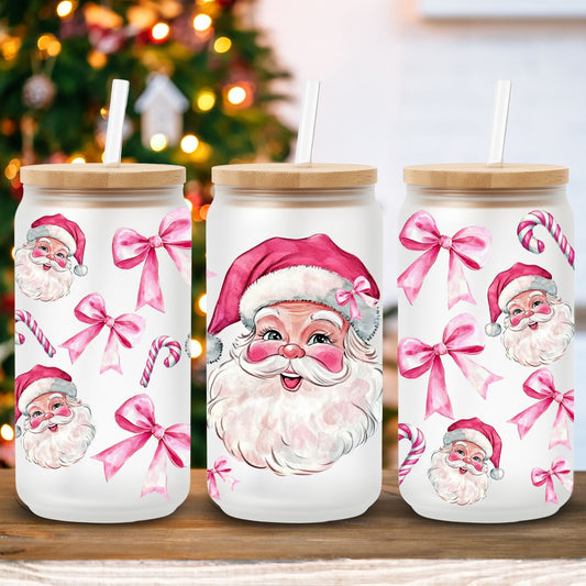 Pink Santa Clause | UV DTF Wrap