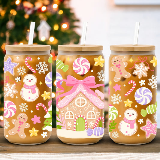 Gingerbread Cookies Scene | UV DTF Wrap