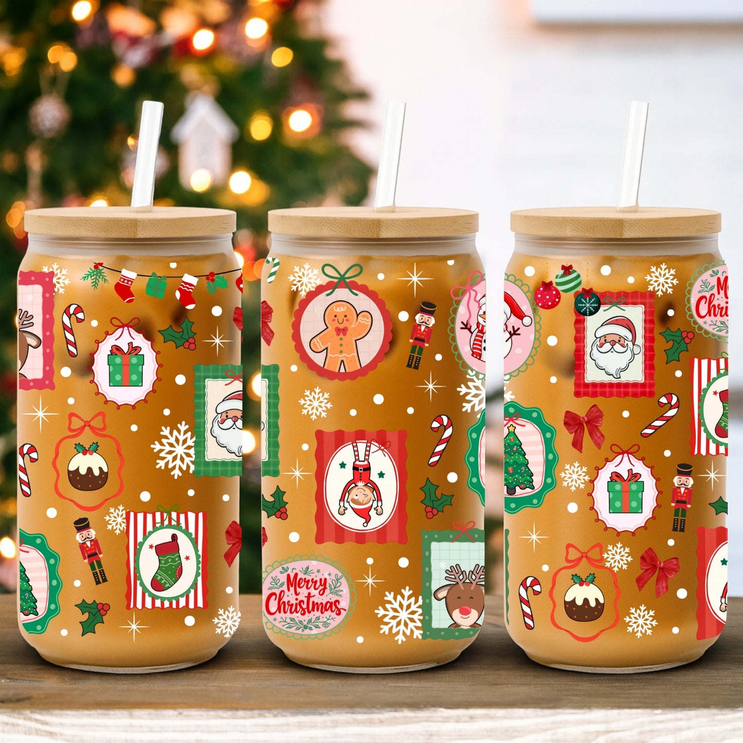 Christmas Frames | UV DTF Wrap