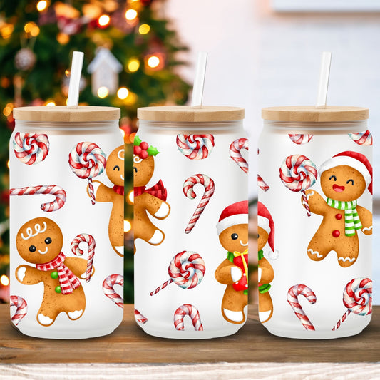 Candy Cane Gingerbread | UV DTF Wrap