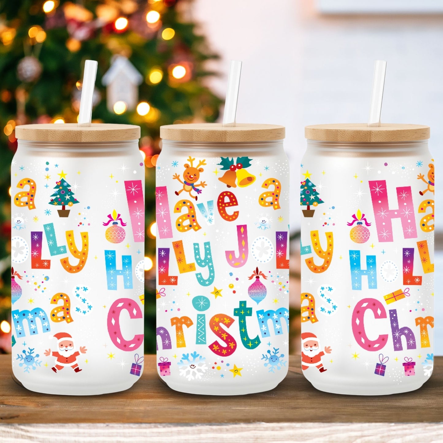 Holly Jolly Christmas | UV DTF Wrap