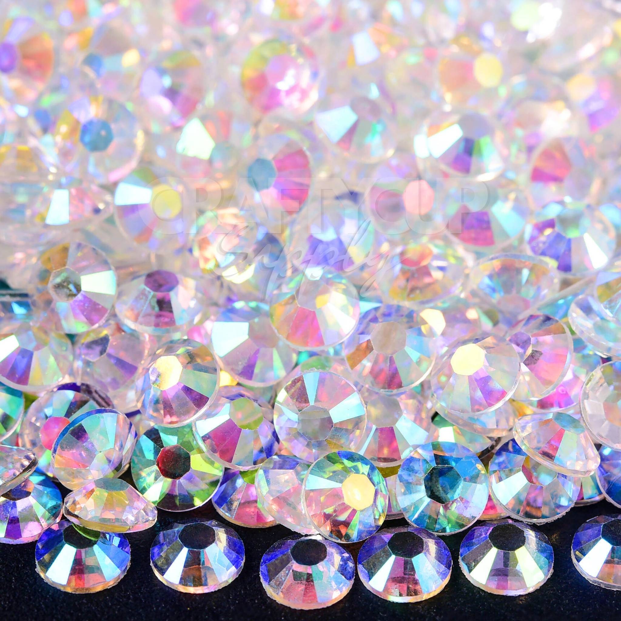 clear ab flatback rhinestones