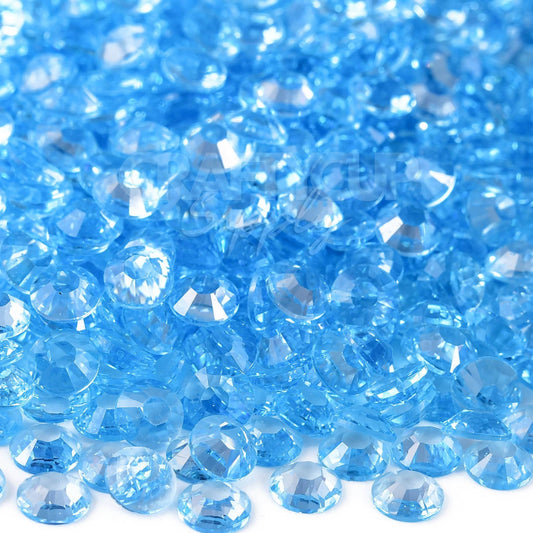 light blue clear rhinestones for crafts