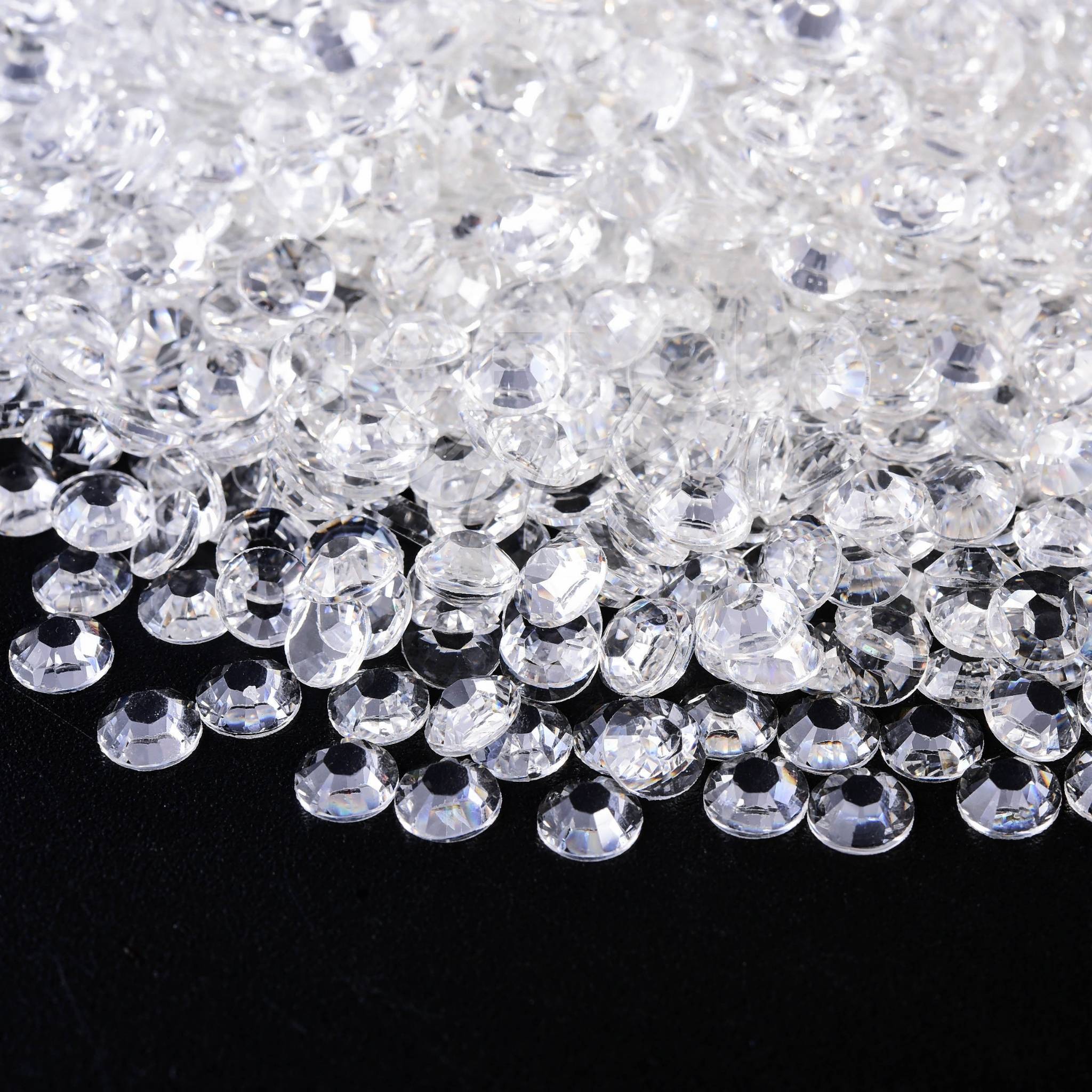 flatback 5mm 4mm 3mm rhinestones clear