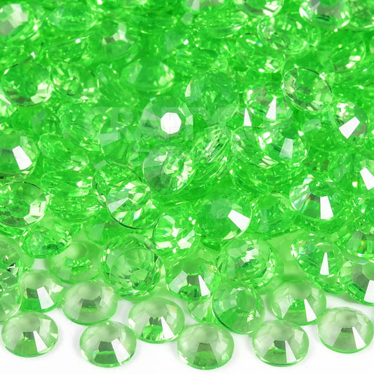 clear green rhinestones es craft