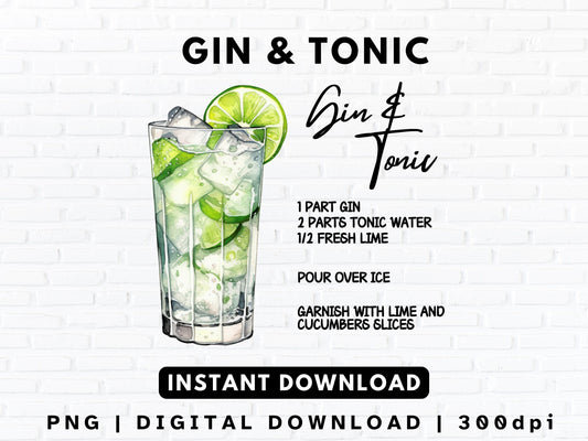 Gin & Tonic | Digital Download