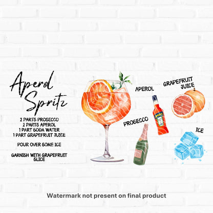 Aperol Spritz | UV DTF Wrap