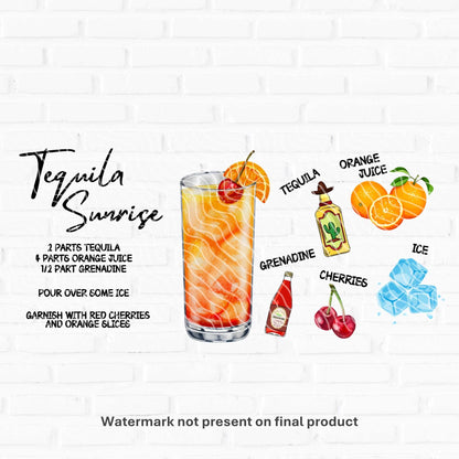 Tequila Sunrise | UV DTF Wrap