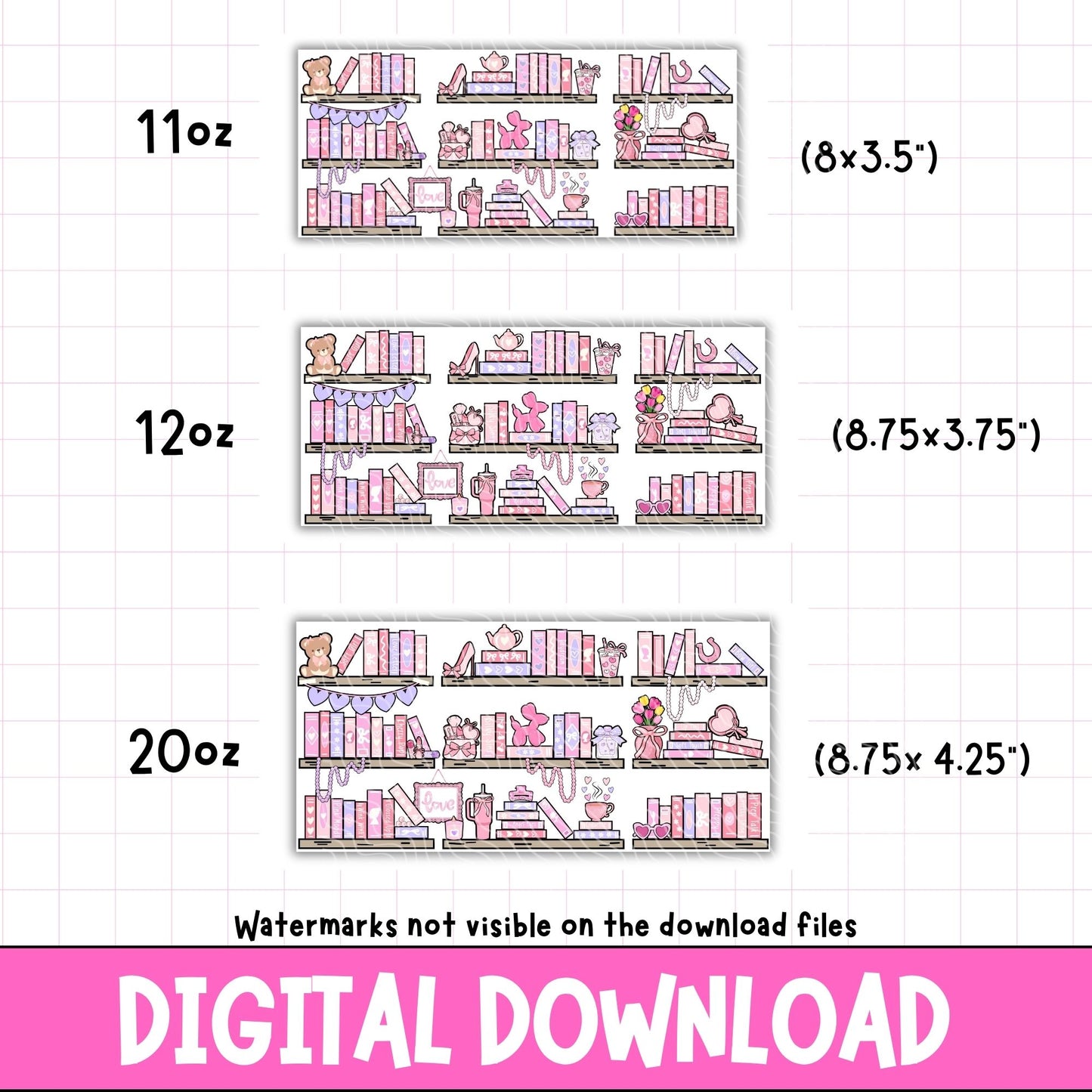 Coquette Bookshelf | Digital Download
