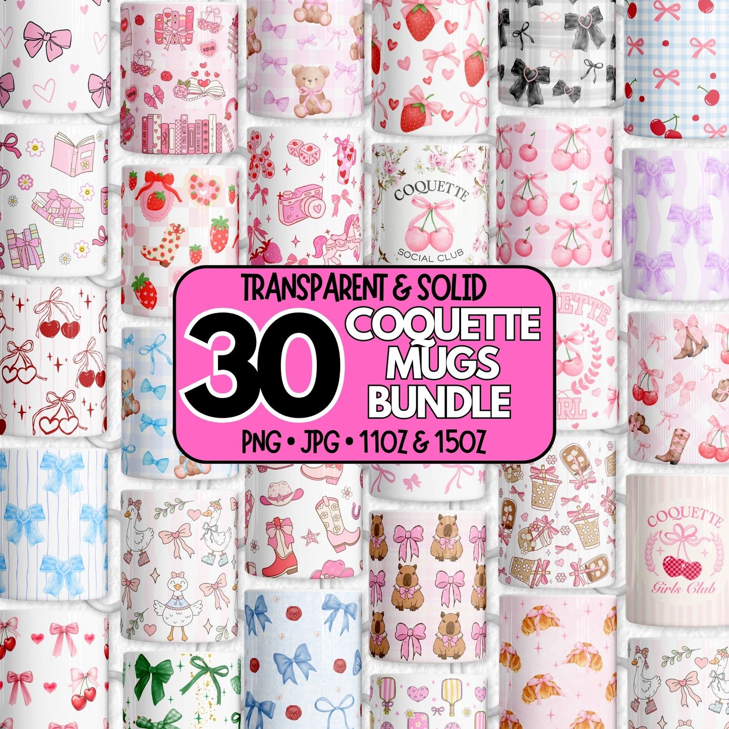 Coquette Mug Bundle | Digital Download