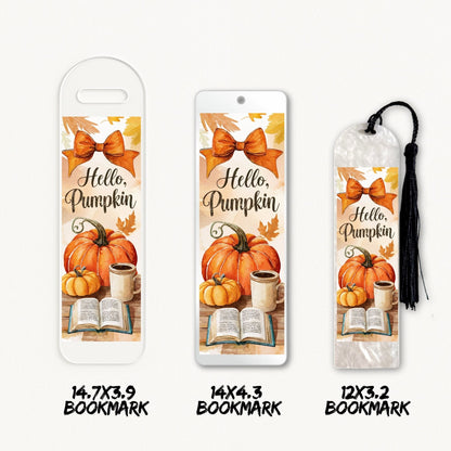 Hello Pumpkin | Bookmark UV DTF