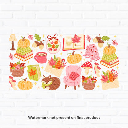 Cozy Autumn Bookish | UV DTF Wrap