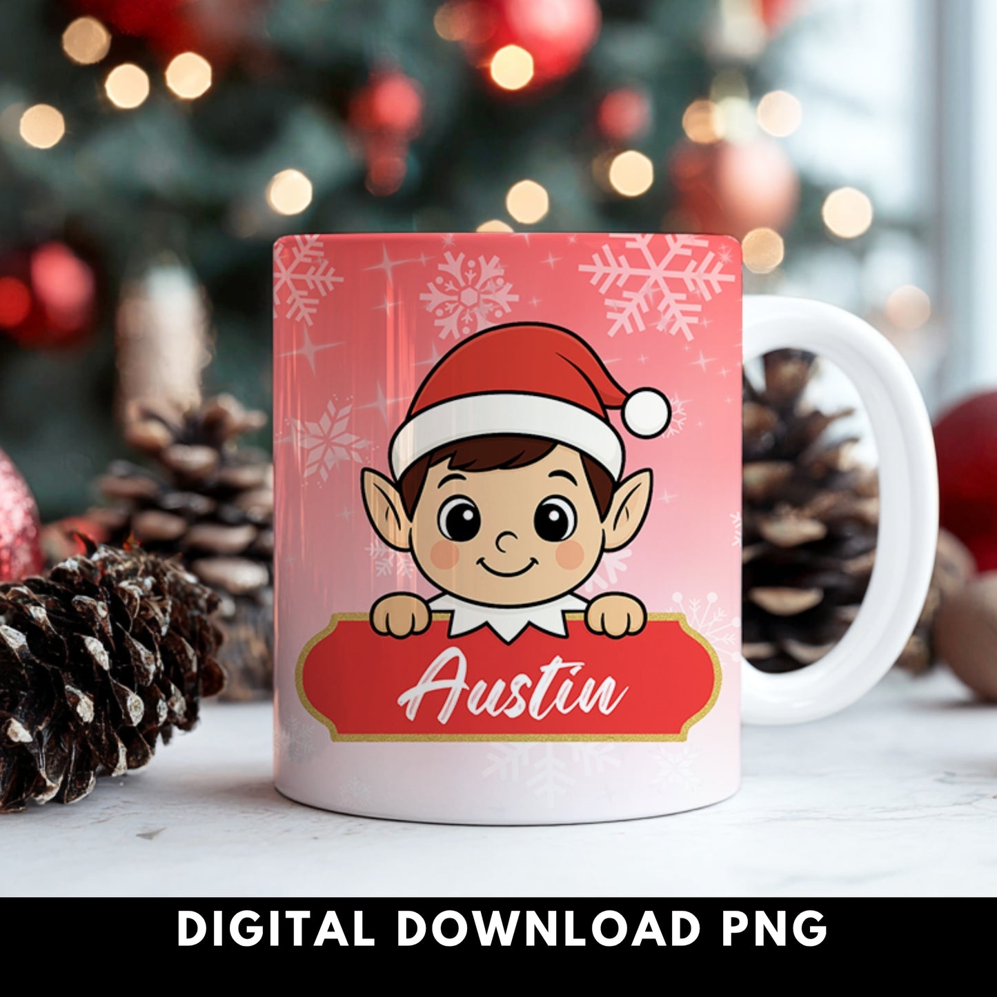 Blank Nameplate Elf | Digital Download