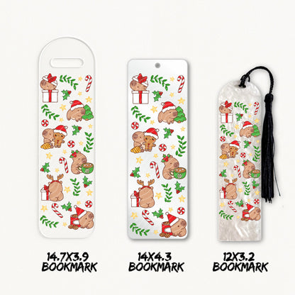 Capybara Christmas | Bookmark UV DTF