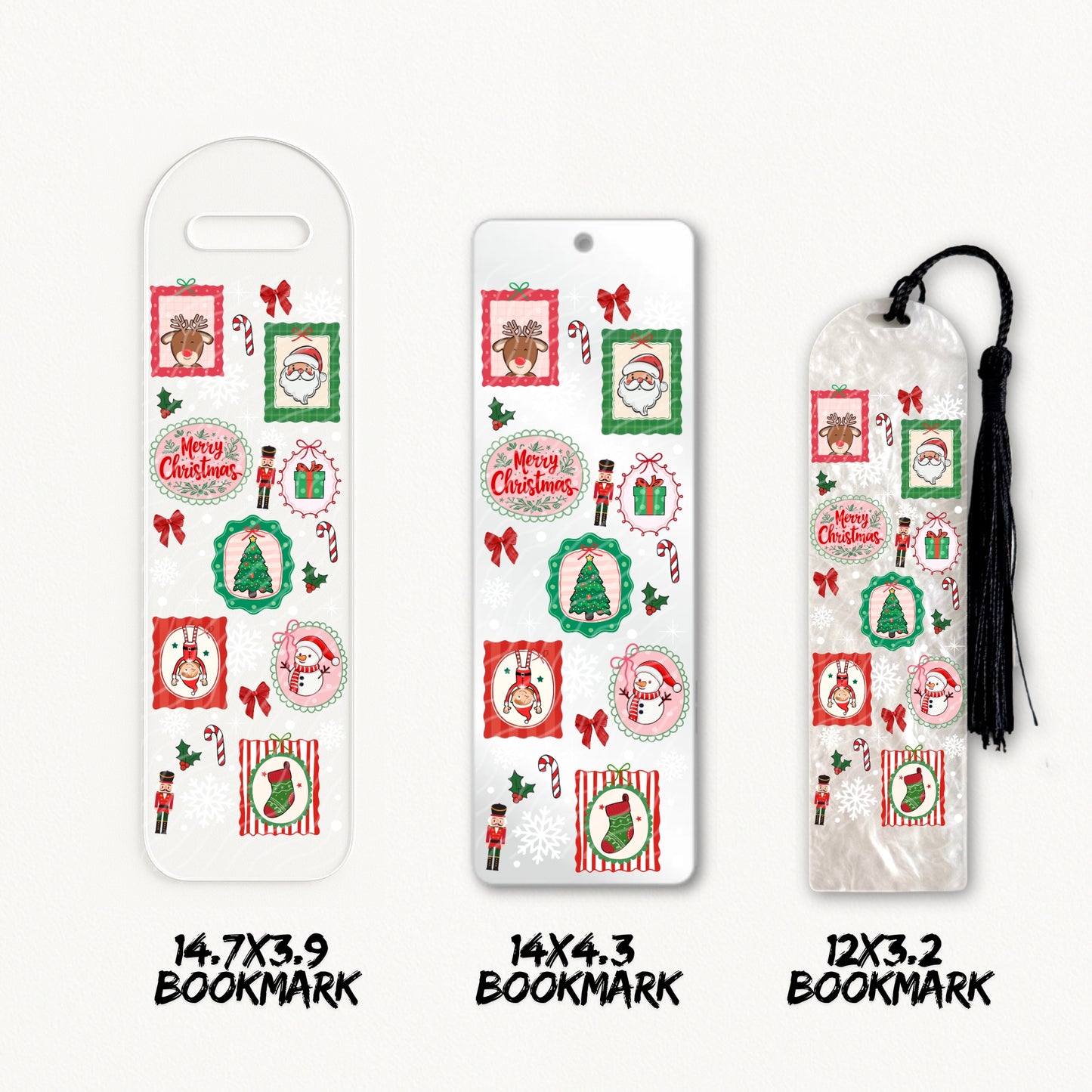 Christmas Frames | Bookmark UV DTF