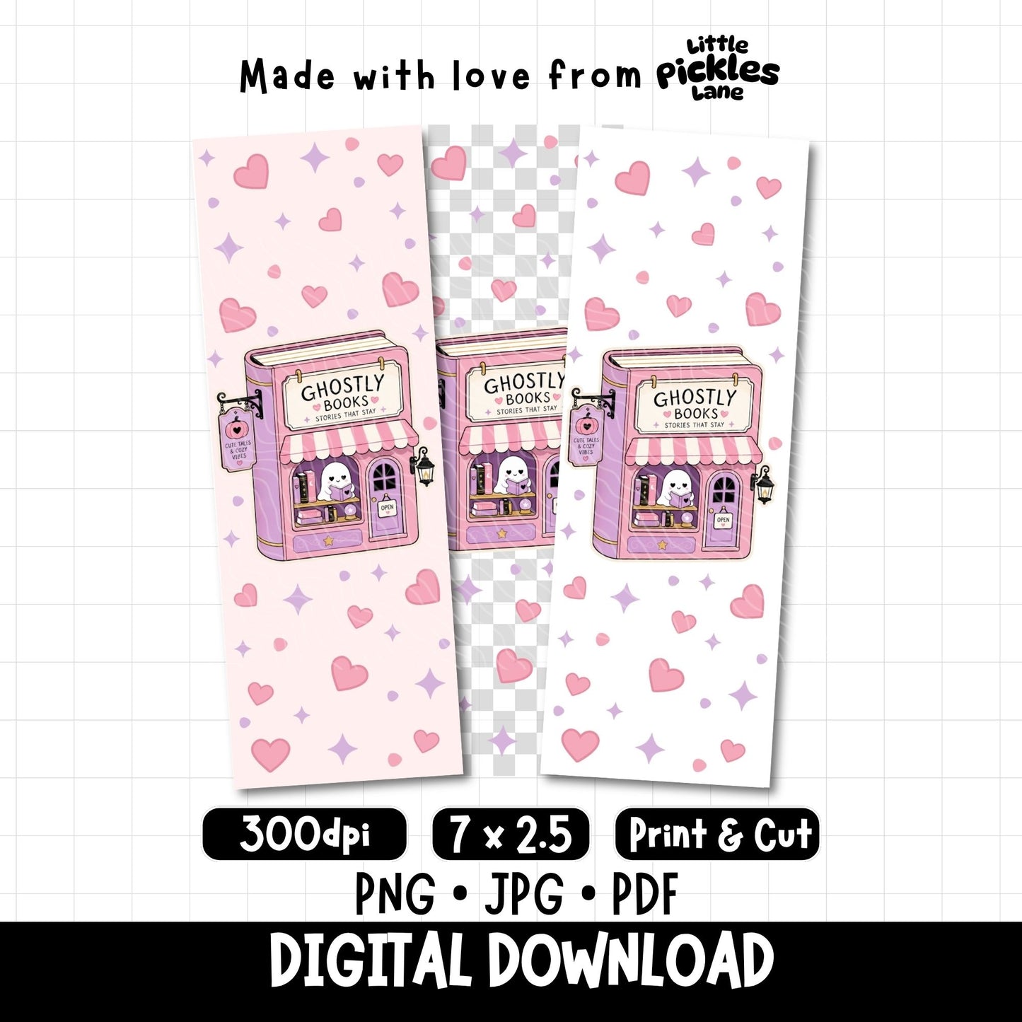 Ghostly Books | Bookmark Digital Download
