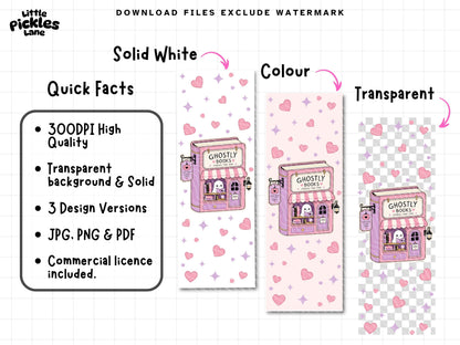 Ghostly Books | Bookmark Digital Download