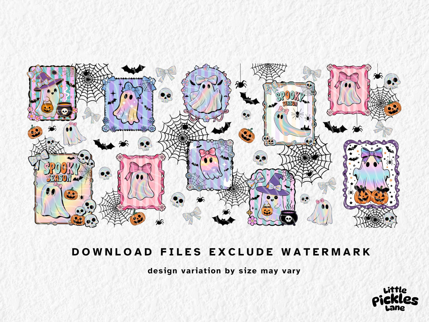 Iridescent Ghost Frames | Digital Download
