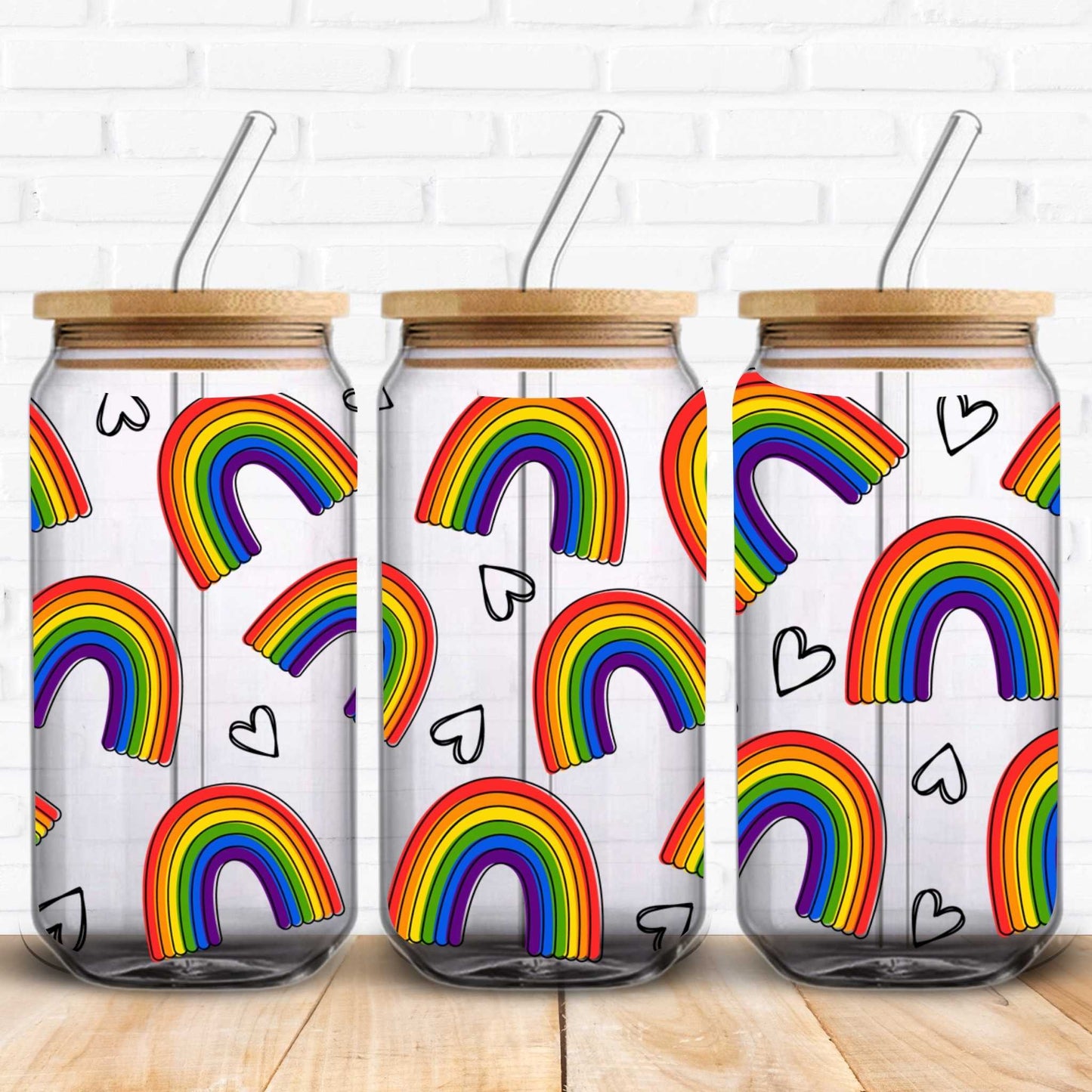 rainbow cup wraps for cans