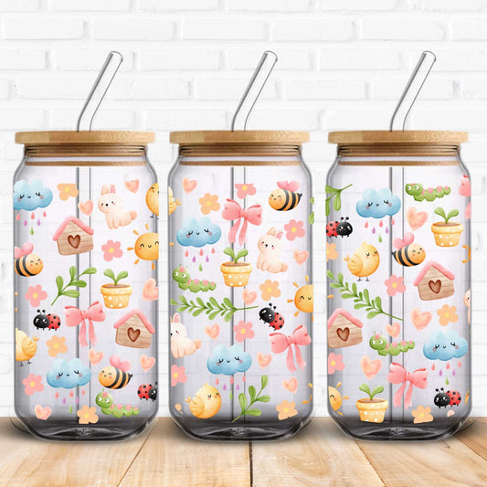 cute spring printed vinyl wrap for tumblers uk supplier uv dtf gang sheets