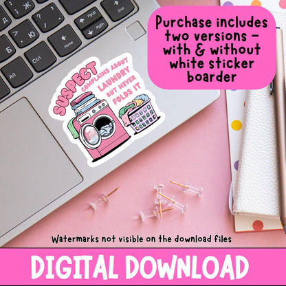 Suspect Complains About Laundry | Digital Download