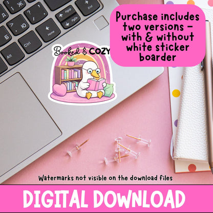 Booked & Cozy Goose | Digital Download