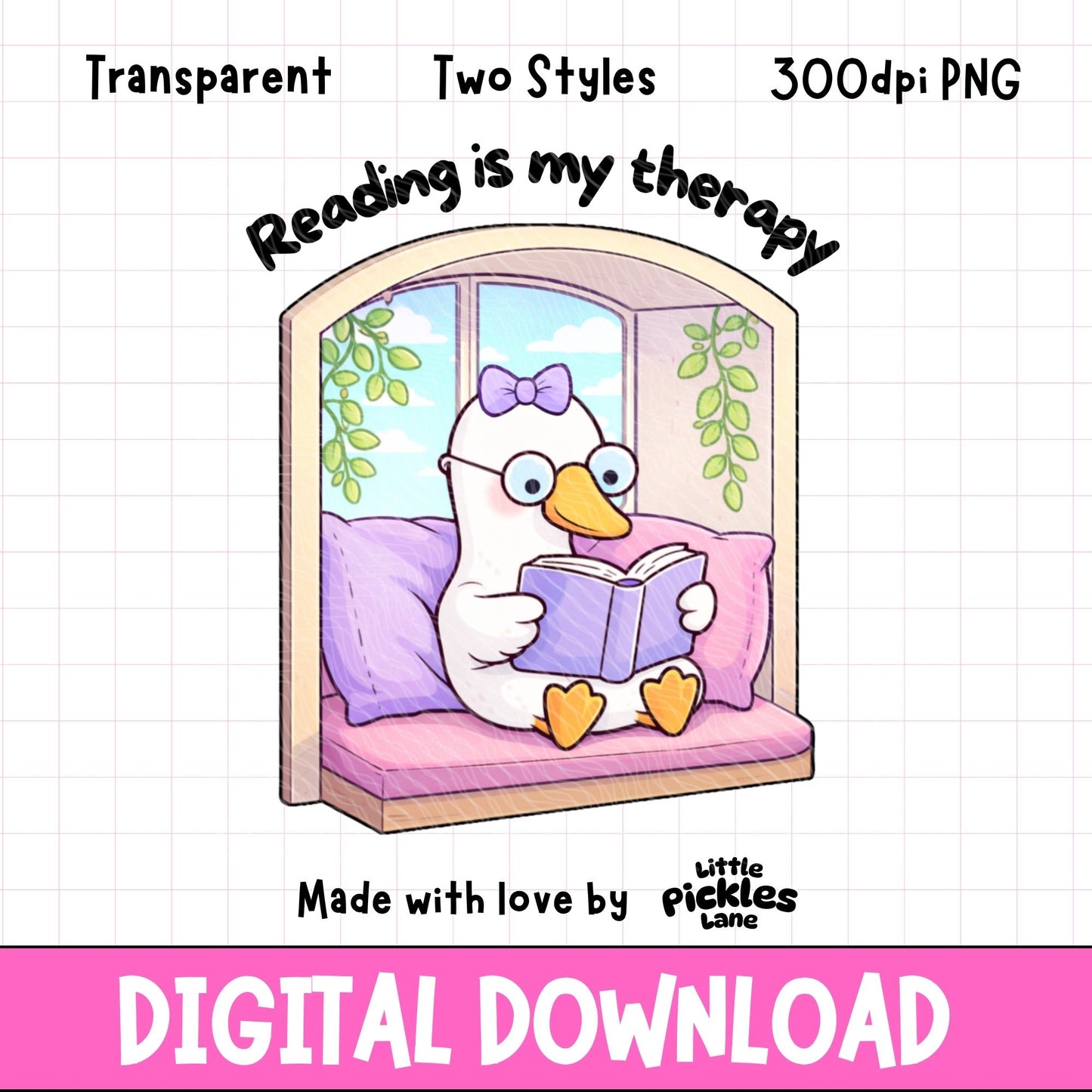 Reading Is My Therapy | Digital Download