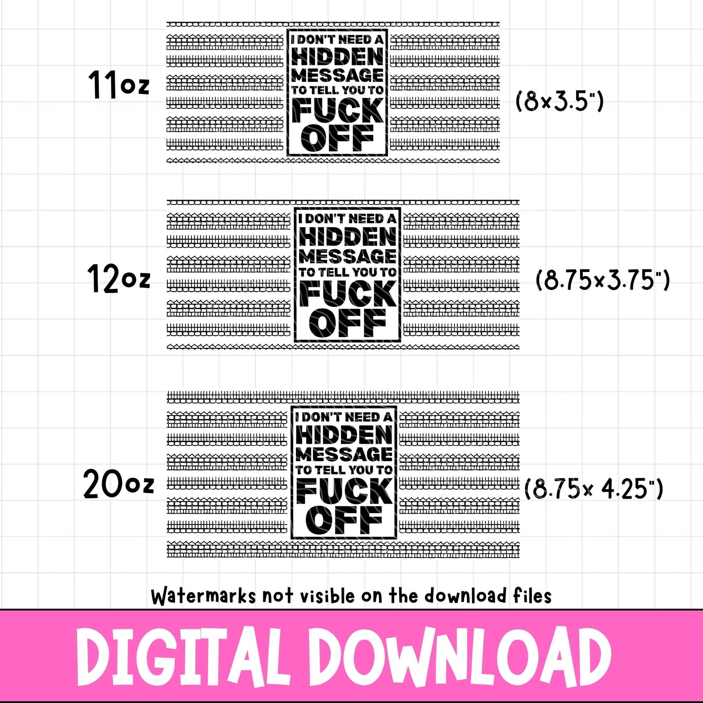 I Don't Need A Hidden Message | Digital Download