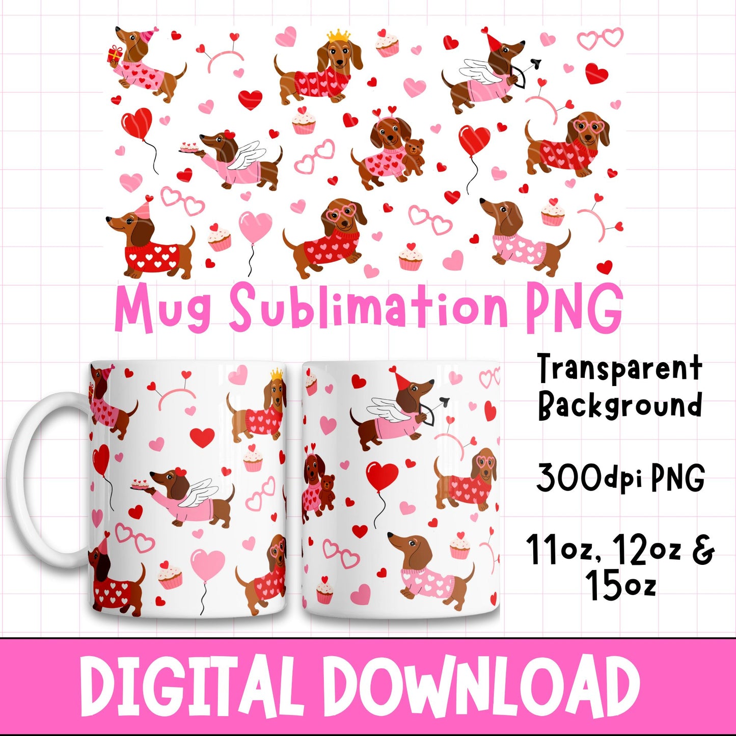 Sausage Dog Love | Digital Download