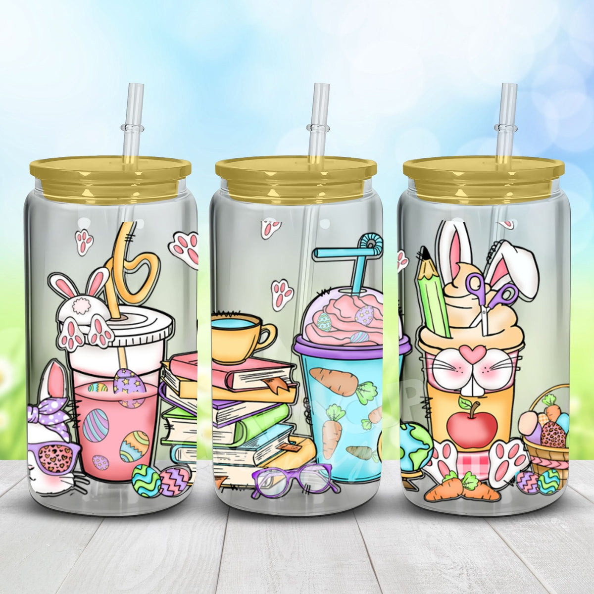 uv dtf easter wraps for cans