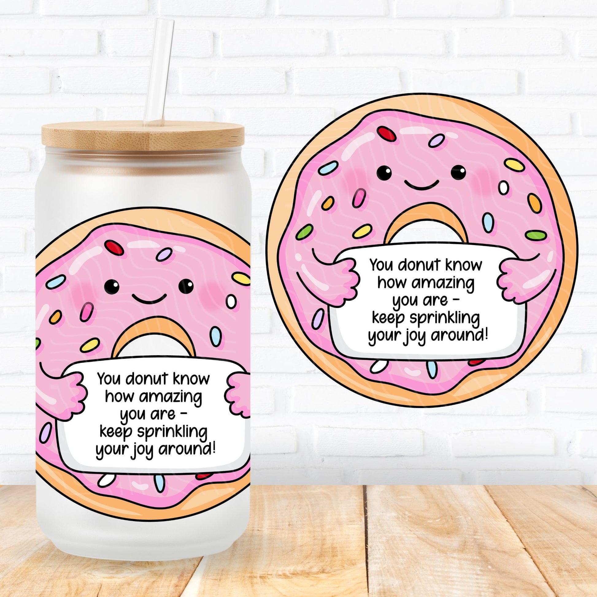 emotional support food showing a mental health quote for positive affirmations uk printed uvdtf stickers