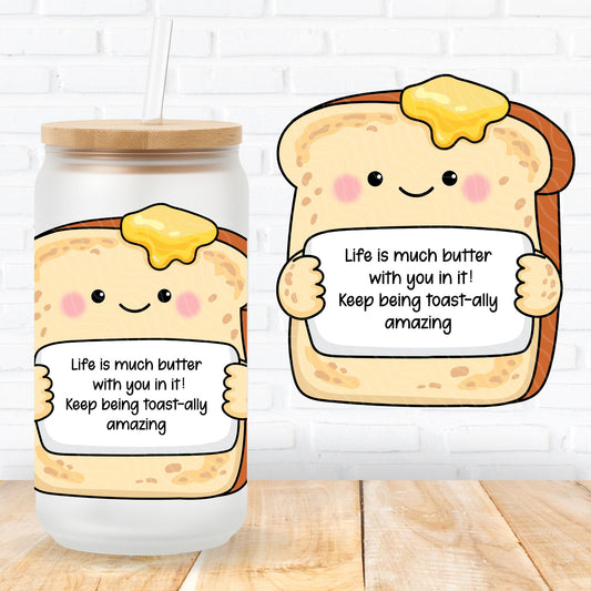 Emotional Support Toast | UV DTF Decal