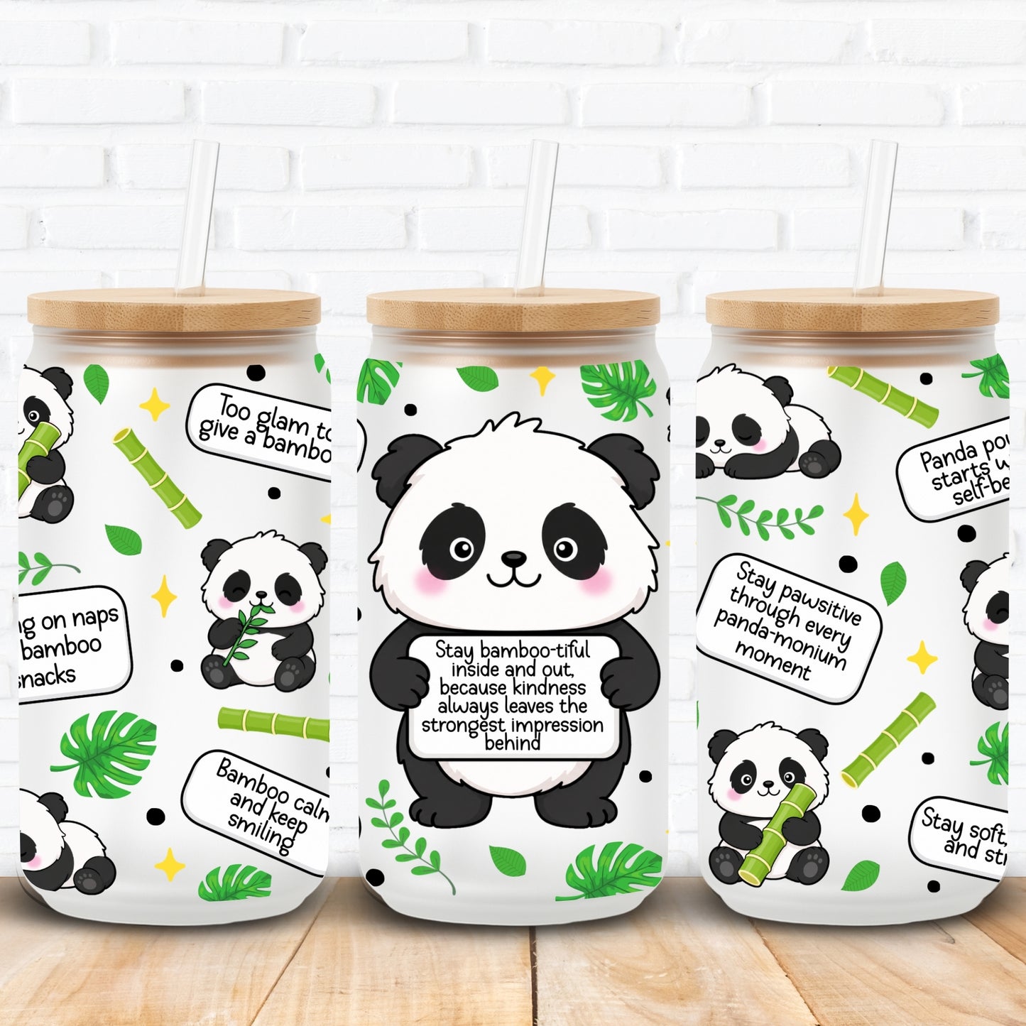 Emotional Support Panda | UV DTF Wrap