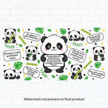 Emotional Support Panda | UV DTF Wrap