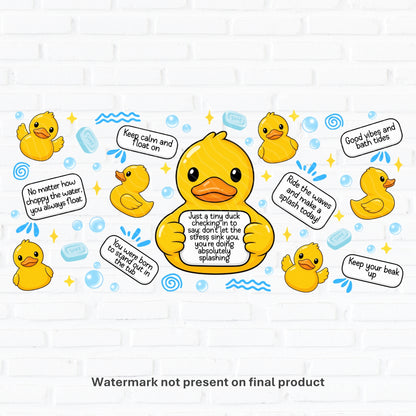 Emotional Support Duck | UV DTF Wrap