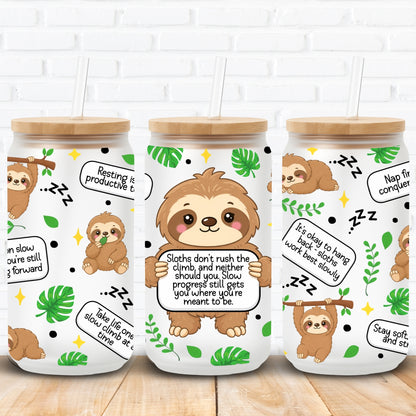 Emotional Support Sloth | UV DTF Wrap