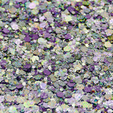 purple glitter mix