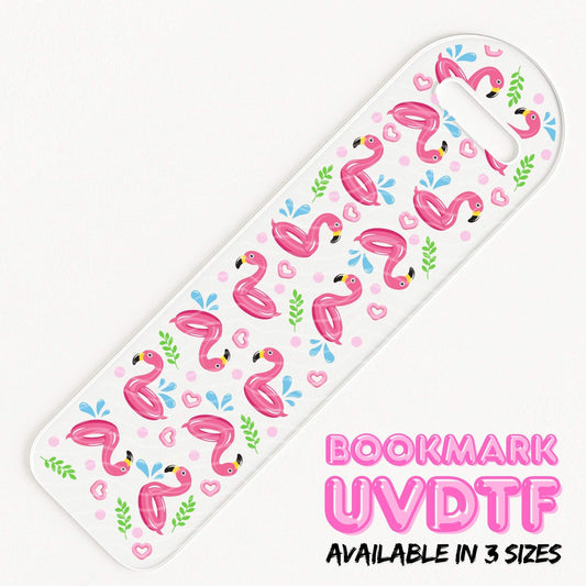 Flamingo Pool Party | Bookmark UV DTF