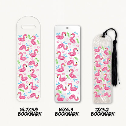 Flamingo Pool Party | Bookmark UV DTF