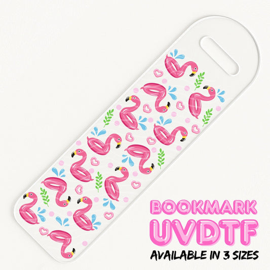 Flamingo Pool Party | Bookmark UV DTF