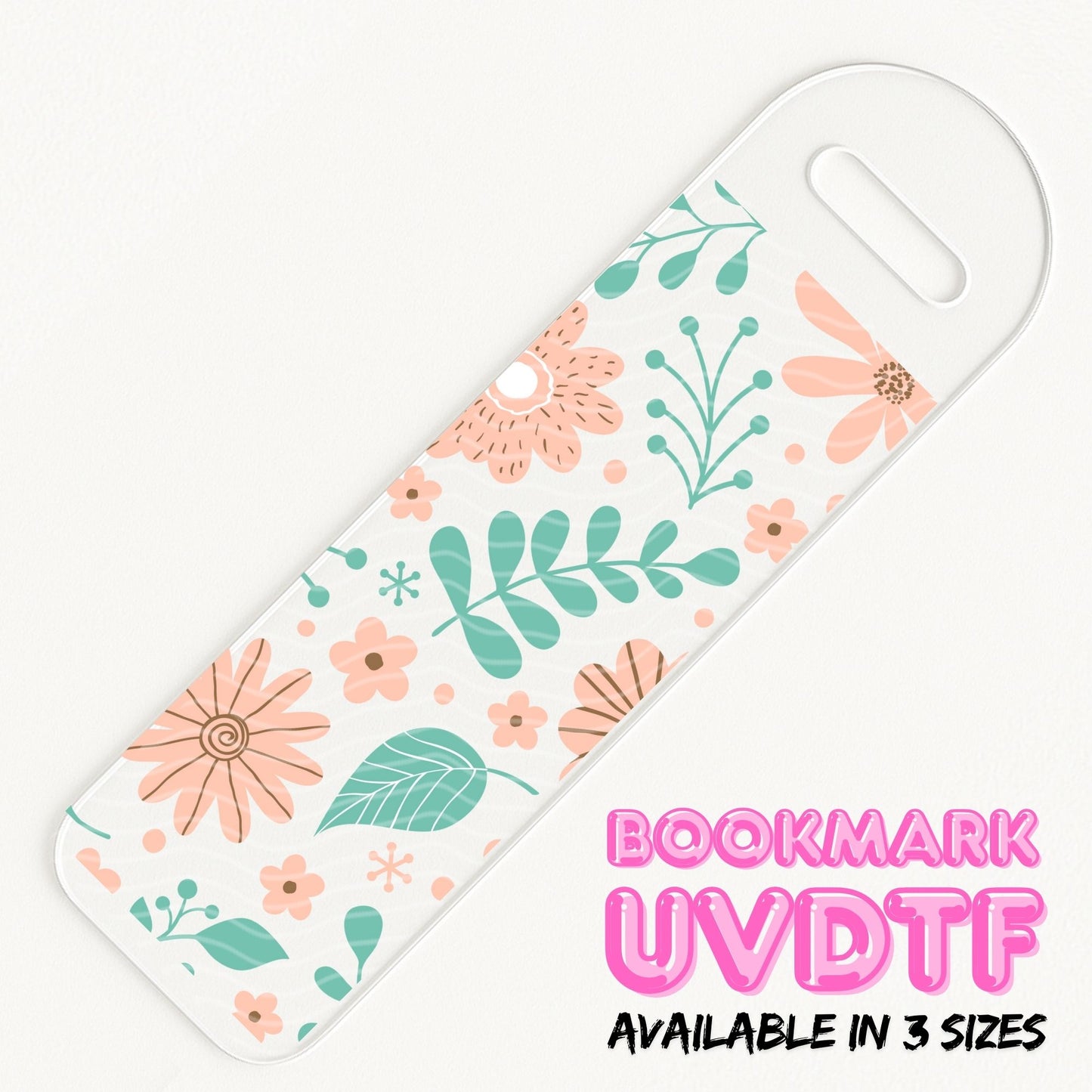 Floral | Bookmark UV DTF