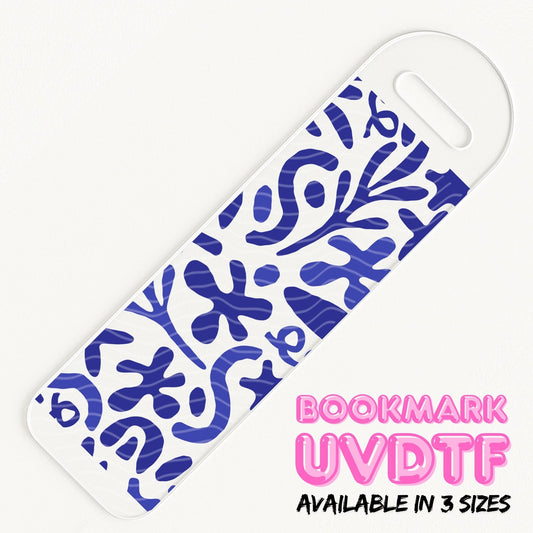 Indigo Bloom | Bookmark UV DTF