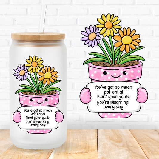 emotional support uvdtf transfer sticker positive vibes quotes for mental health supporters