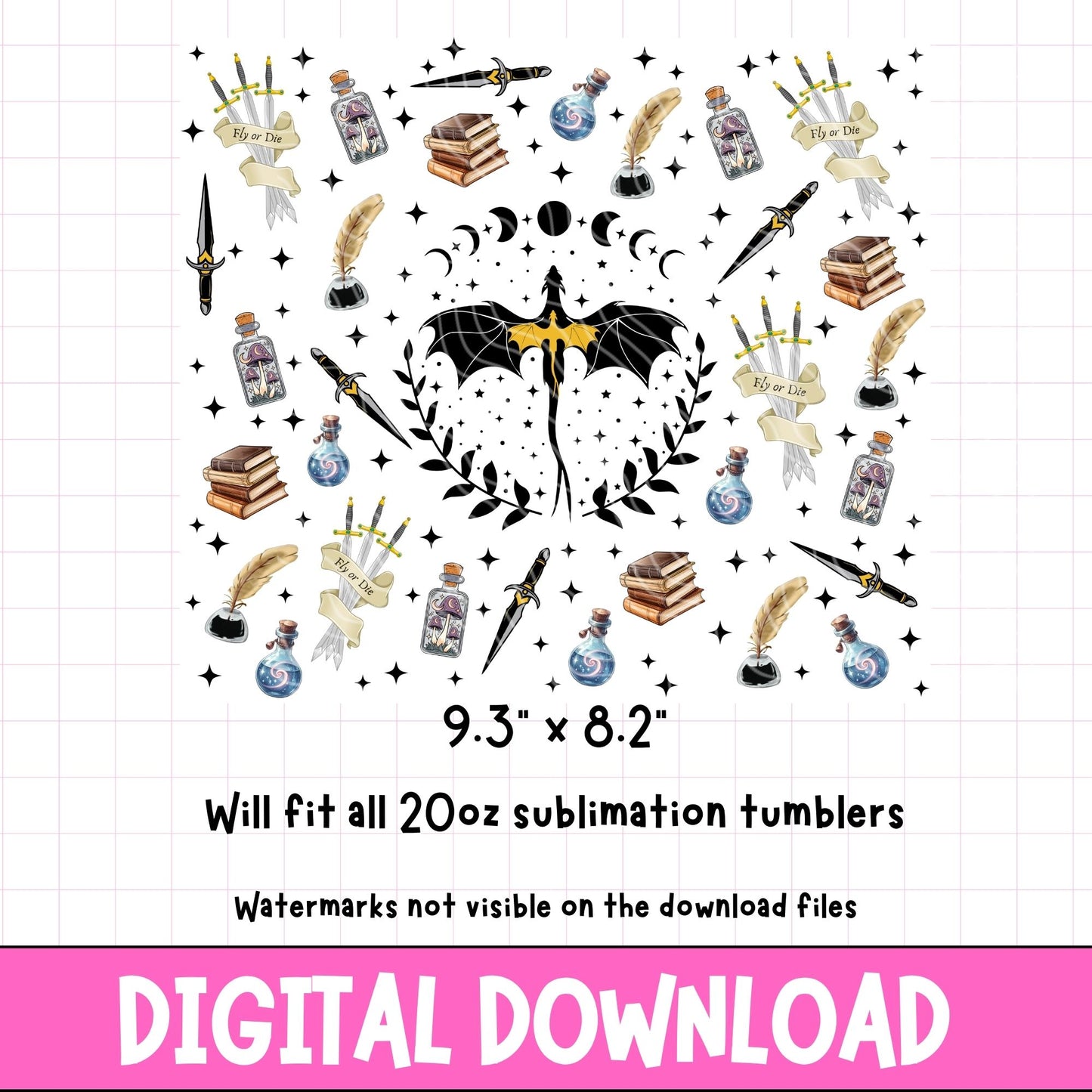 Fourth Wing Crest | Digital Download