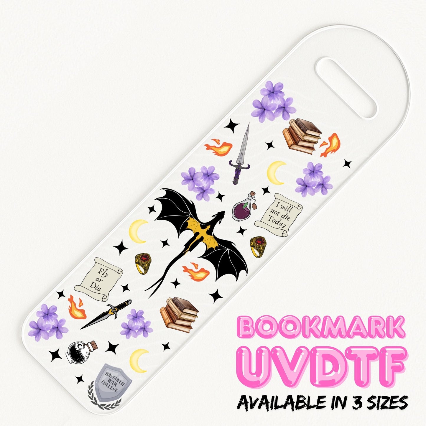 Fourth Wing | Bookmark UV DTF