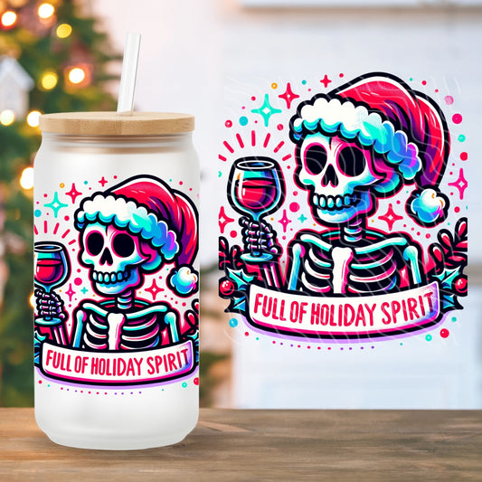 Full Of Holiday Spirit | UV DTF Decal